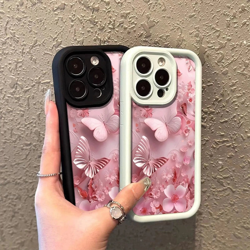 Gilded Butterfly Flower Clusters Pattern Case For Honor X9C X9A X8C X8B X8A X8 X7A X6B Magic 6 5 400 Lite 300 200 Pro Cover