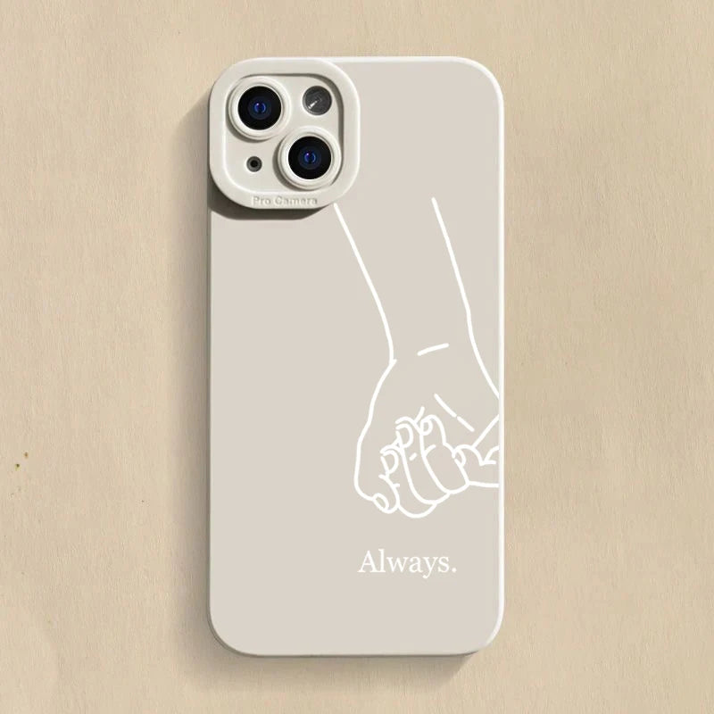 Girls Best Friends Forever Always Phone Case For iPhone 16 15 14 13 12 11 Pro Max 16E 7 8 Pus XR XS X SE Shockproof Soft Cover