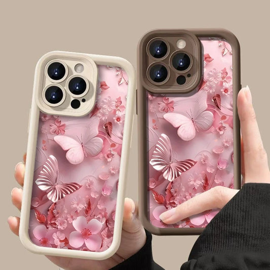 Gilded Butterfly Flower Clusters Pattern Case For Honor X9C X9A X8C X8B X8A X8 X7A X6B Magic 6 5 400 Lite 300 200 Pro Cover