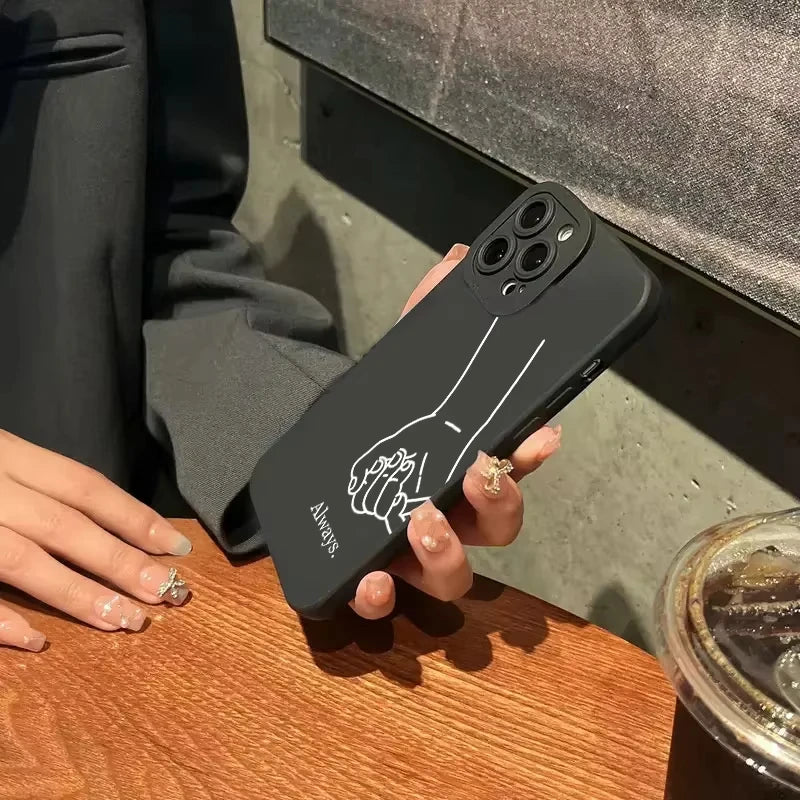 Girls Best Friends Forever Always Phone Case For iPhone 16 15 14 13 12 11 Pro Max 16E 7 8 Pus XR XS X SE Shockproof Soft Cover