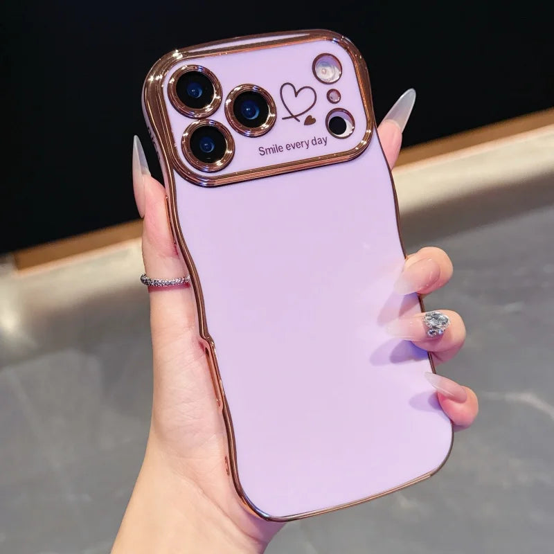 8– Side Love Electroplating Case For iPhone 17 Pro Max 17 Air 16 15 14 Plus 13 12 11 Pro Max 17Pro Max Cover Lens Shockproof Bumper